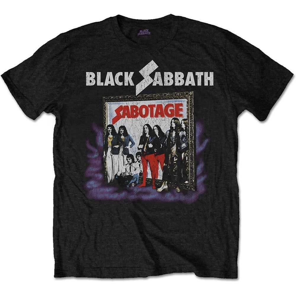 Black Sabbath Adult T-Shirt - Sabotage - Official Licensed Design - Worldwide Shipping - Jelly Frog