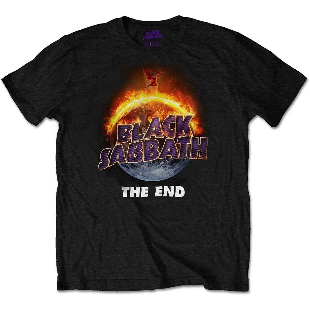 Black Sabbath Adult T-Shirt - The End - Official Licensed Design - Worldwide Shipping - Jelly Frog