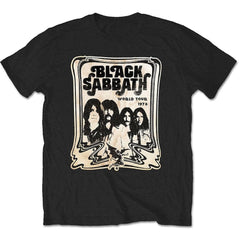 Black Sabbath Adult T-Shirt - World Tour 1978 - Official Licensed Design - Worldwide Shipping - Jelly Frog