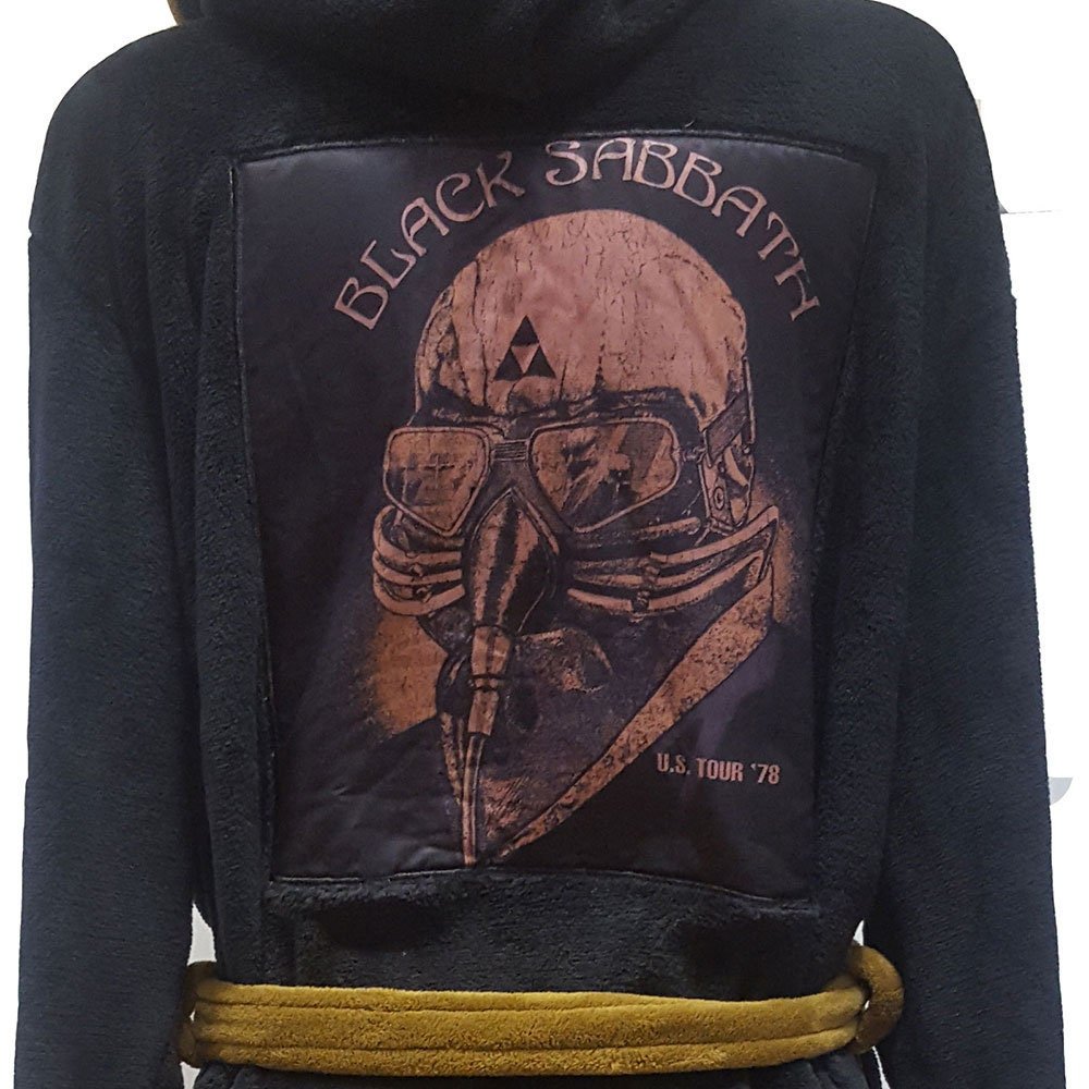 Black Sabbath Unisex Bathrobe - US Tour 78 Design - Official Licensed Music Design - Worldwide Shipping - Jelly Frog