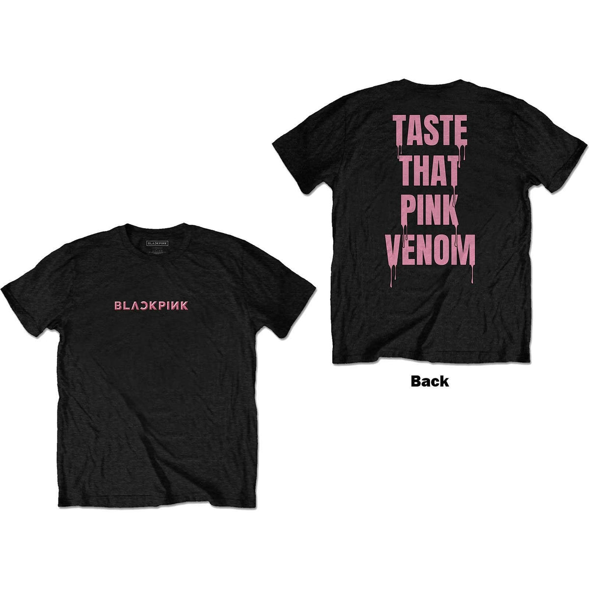BlackPink Unisex T-Shirt - Taste That (Back Print) Official Licensed Design - Worldwide Shipping - Jelly Frog
