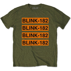 Blink 182 T-Shirt - Log Repeat- Unisex Official Licensed Design - Worldwide Shipping - Jelly Frog