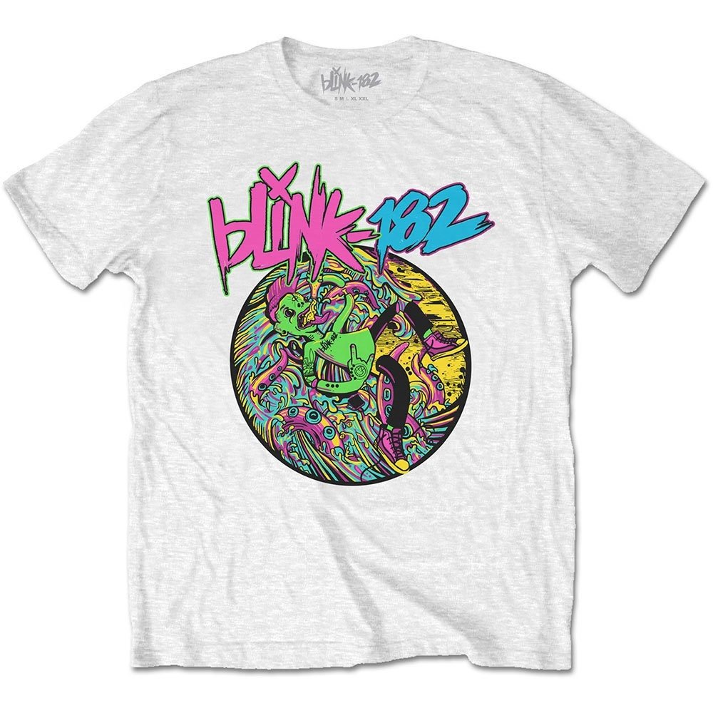 Blink 182 T-Shirt - Overboard Event - White Unisex Official Licensed Design - Worldwide Shipping - Jelly Frog