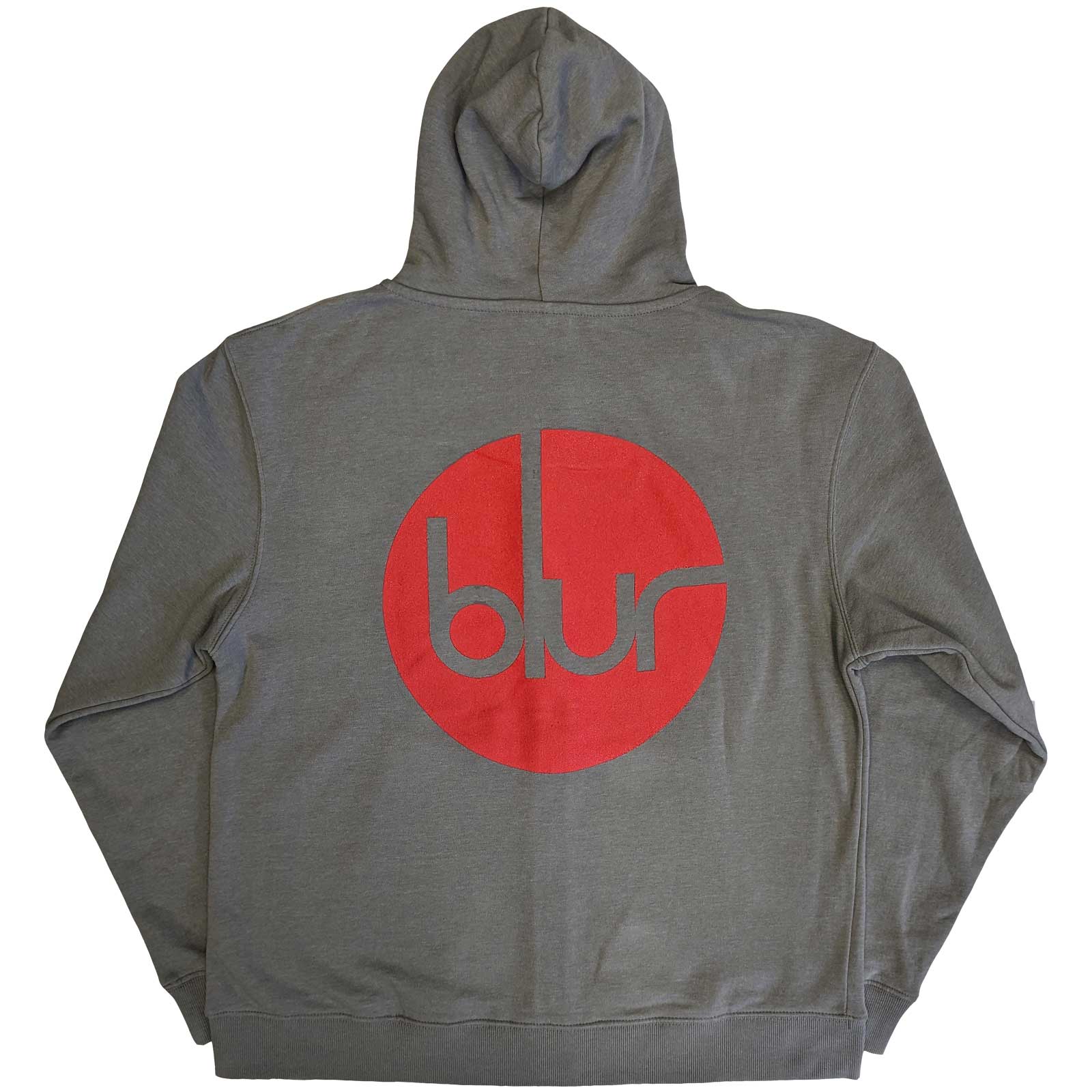 Blur Unisex Hoodie - Circle Logo (Back Print) - Zipped Official Licensed Design - Worldwide Shipping - Jelly Frog