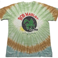 Bob Marley T-Shirt - 45th Anniversary (Dye-Wash) - Unisex Official Licensed Design - Worldwide Shipping - Jelly Frog