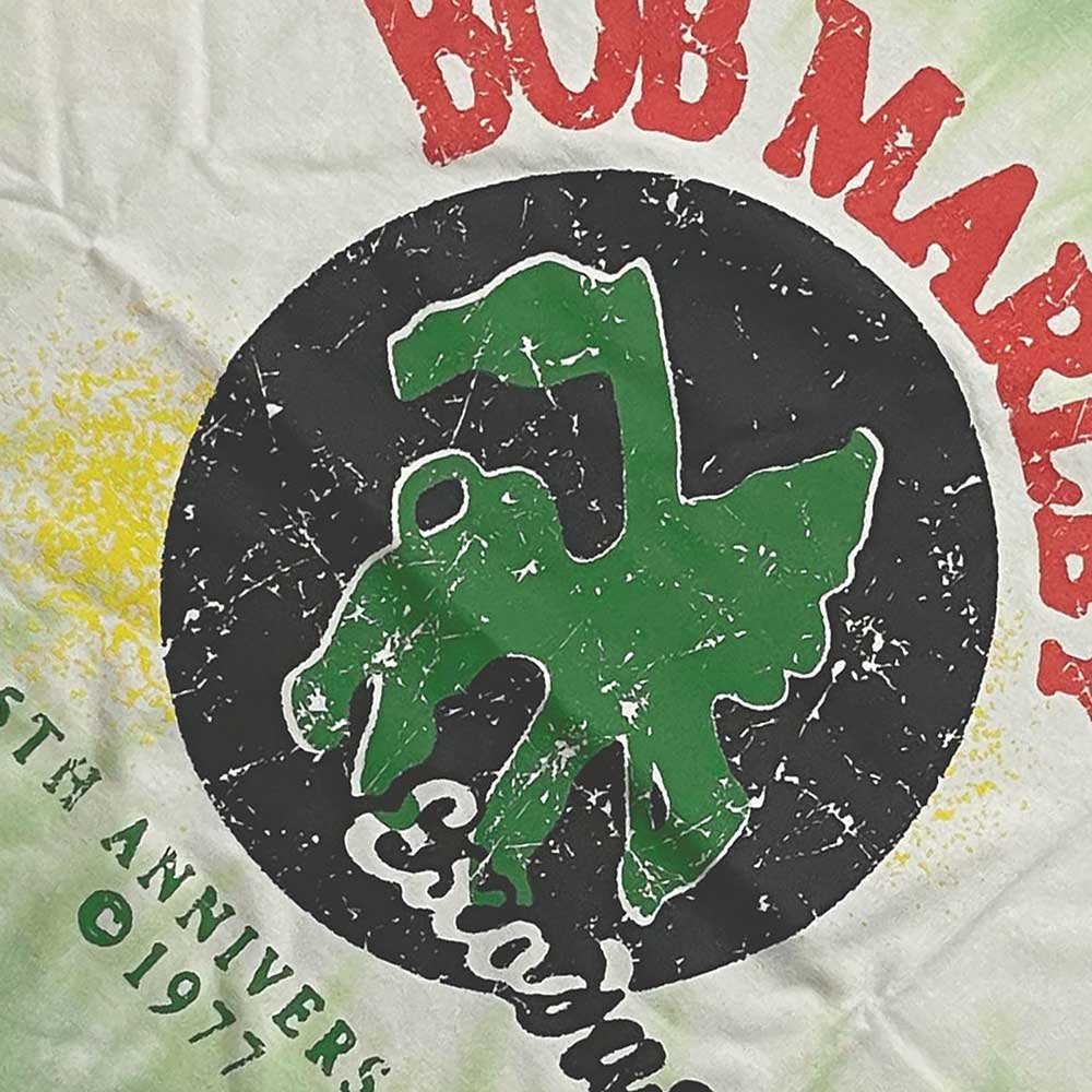 Bob Marley T-Shirt - 45th Anniversary (Dye-Wash) - Unisex Official Licensed Design - Worldwide Shipping - Jelly Frog