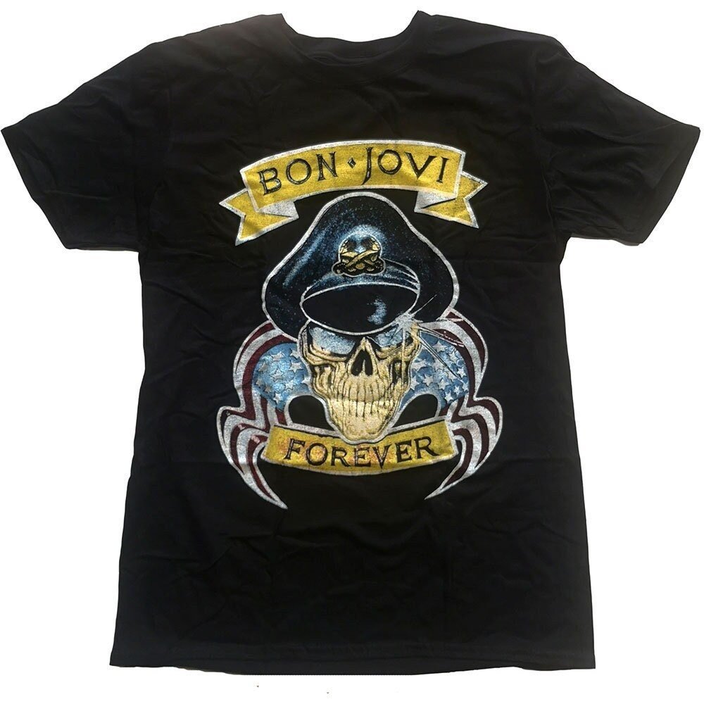 Bon Jovi Adult T-Shirt - Forever- Official Licensed Design - Worldwide Shipping - Jelly Frog