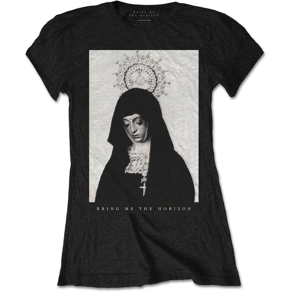 Bring Me The Horizon Ladies T-Shirt - Nun Design - Official Licensed Design - Worldwide Shipping - Jelly Frog