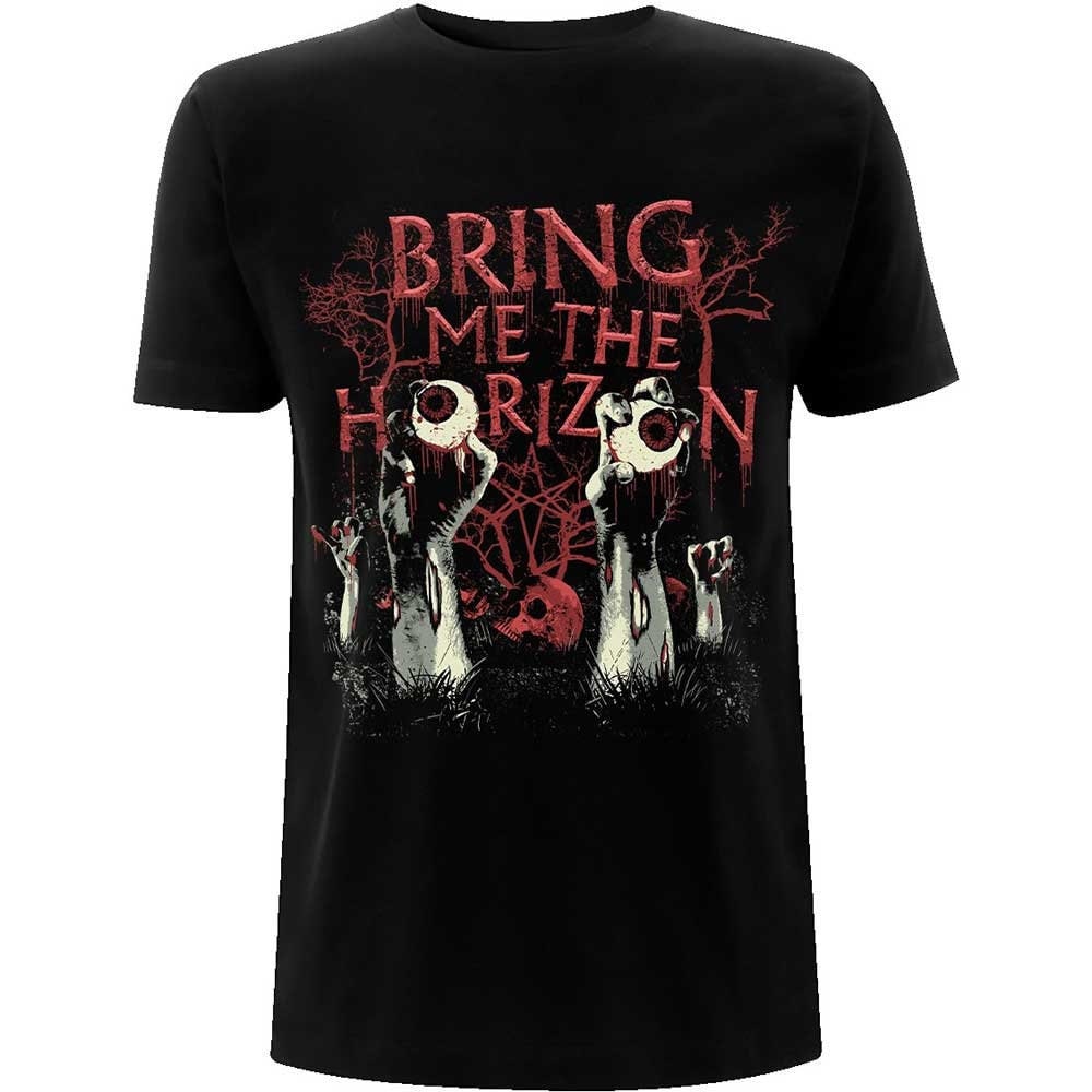 Bring Me The Horizon T-Shirt - Graveyard Eyes - Official Licensed Design - Worldwide Shipping - Jelly Frog