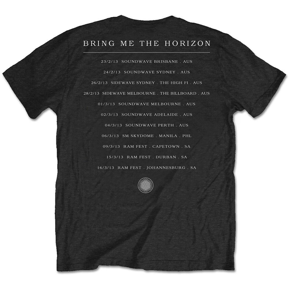 Bring Me The Horizon T-Shirt - Sempiternal Tour (Back Print) - Official Licensed Design - Worldwide Shipping - Jelly Frog