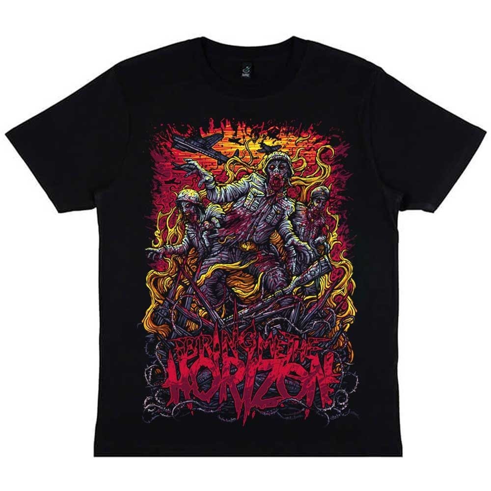 Bring Me The Horizon T-Shirt - Zombie Army - Official Licensed Design - Worldwide Shipping - Jelly Frog