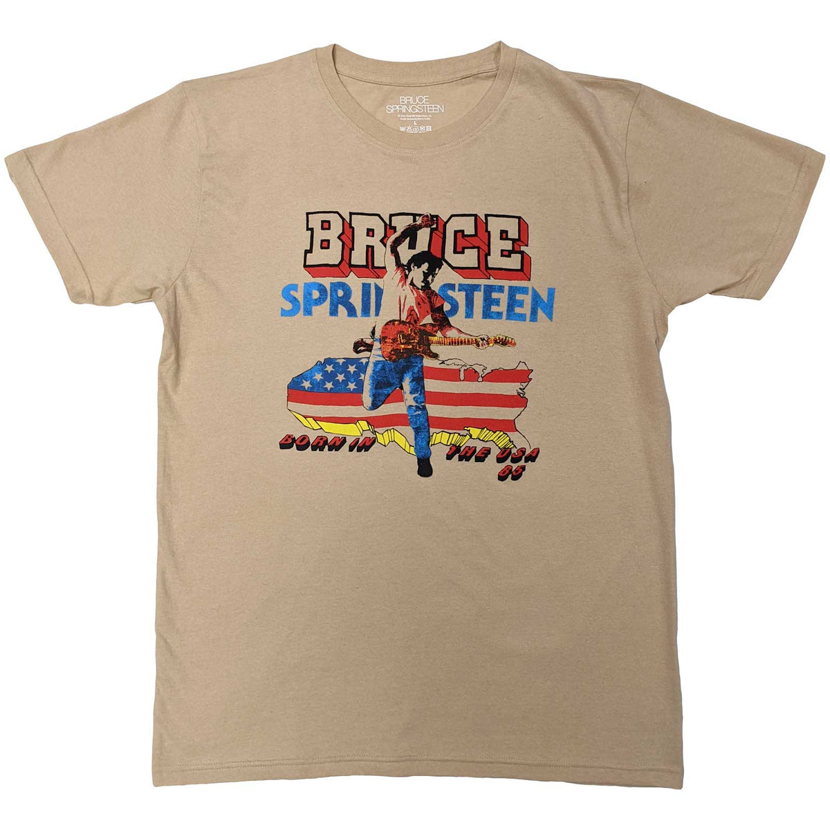 Bruce Springsteen T-Shirt - Born in the USA '85 - Unisex Official Licensed Design - Jelly Frog