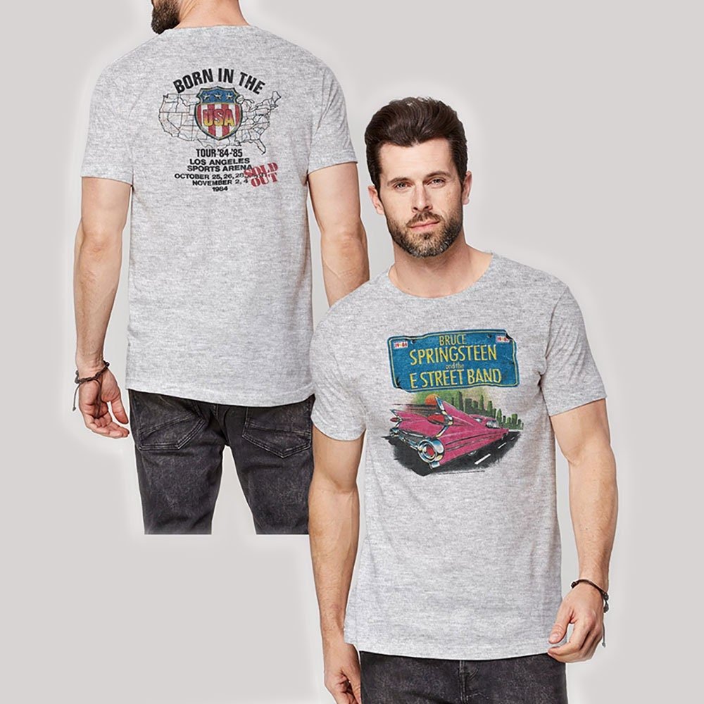Bruce Springsteen T-Shirt - Pink Cadillac - Unisex Official Licensed Design - Worldwide Shipping - Jelly Frog