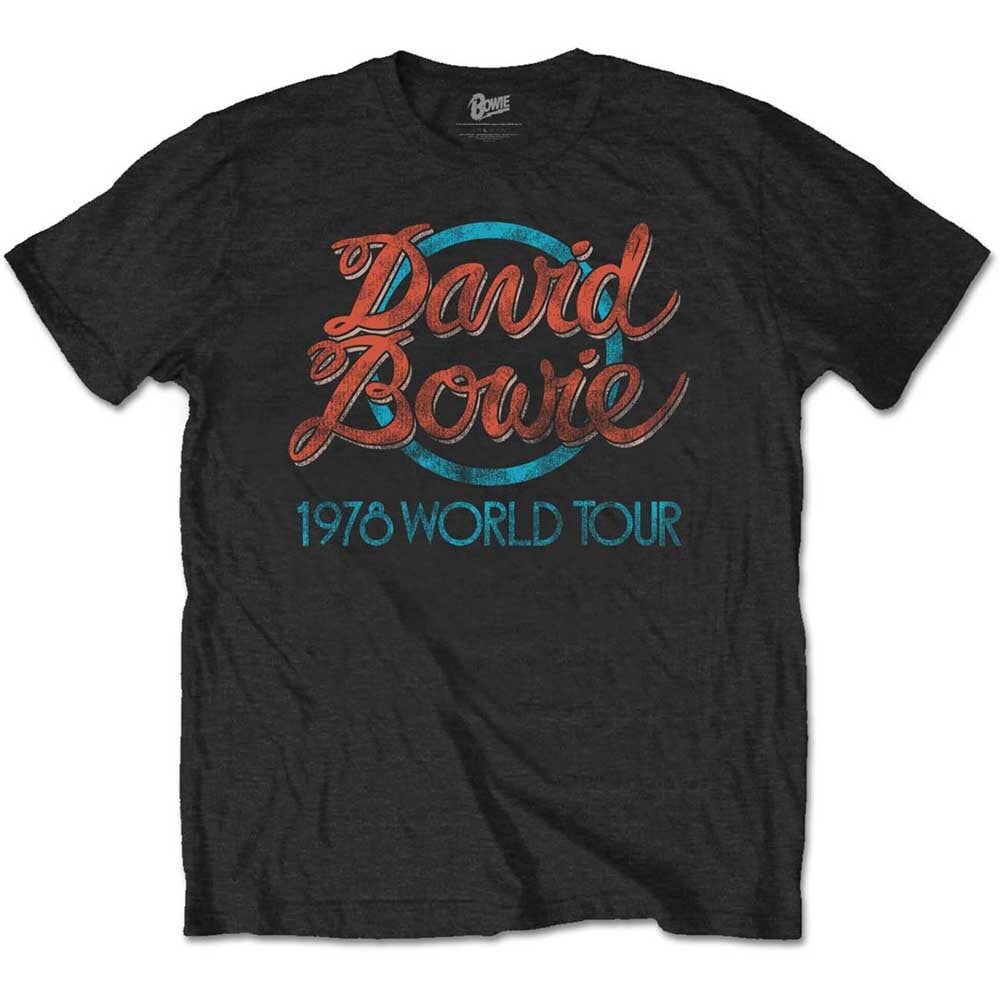 David Bowie Unisex T-Shirt - 1978 World Tour - Official Licensed Design - Worldwide Shipping - Jelly Frog