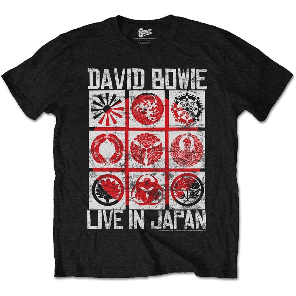 David Bowie Unisex T-Shirt - Live in Japan - Official Licensed Design - Worldwide Shipping - Jelly Frog