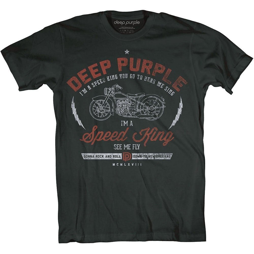 Deep Purple T-Shirt - Speed King - Unisex Official Licensed Design - Worldwide Shipping - Jelly Frog