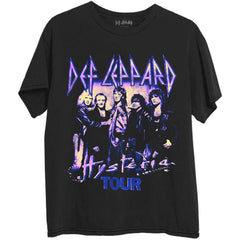 Def Leppard T-Shirt - Hysteria Tour - Black/Purple - Official Licensed Design - Worldwide Shipping - Jelly Frog