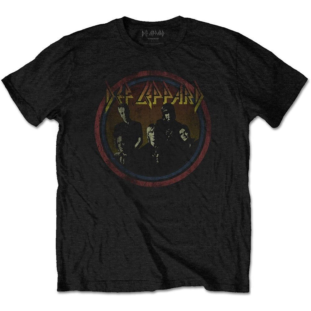 Def Leppard T-Shirt - Vintage Circle - Official Licensed Design - Worldwide Shipping - Jelly Frog