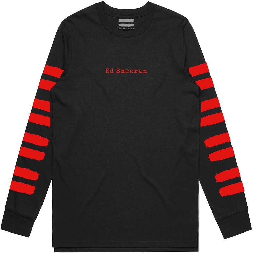 Ed Sheeran Long Sleeve T-Shirt -Equals - Black Unisex Official Licensed Design - Worldwide Shipping - Jelly Frog