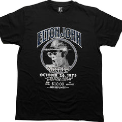 Elton John T-Shirt -Embellished In Concert -Unisex Official Licensed Design - Worldwide Shipping - Jelly Frog