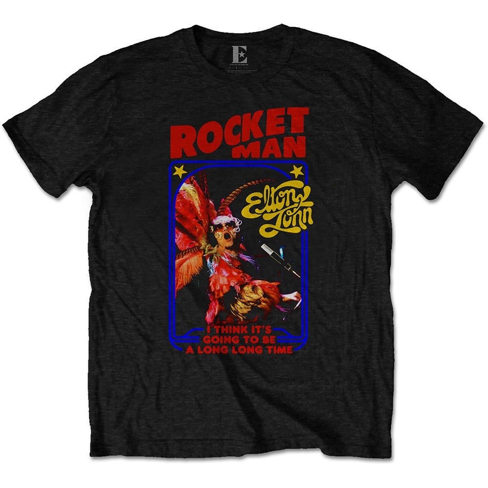 Elton John T-Shirt -Rocketman Feather Suit -Unisex Official Licensed Design - Worldwide Shipping - Jelly Frog