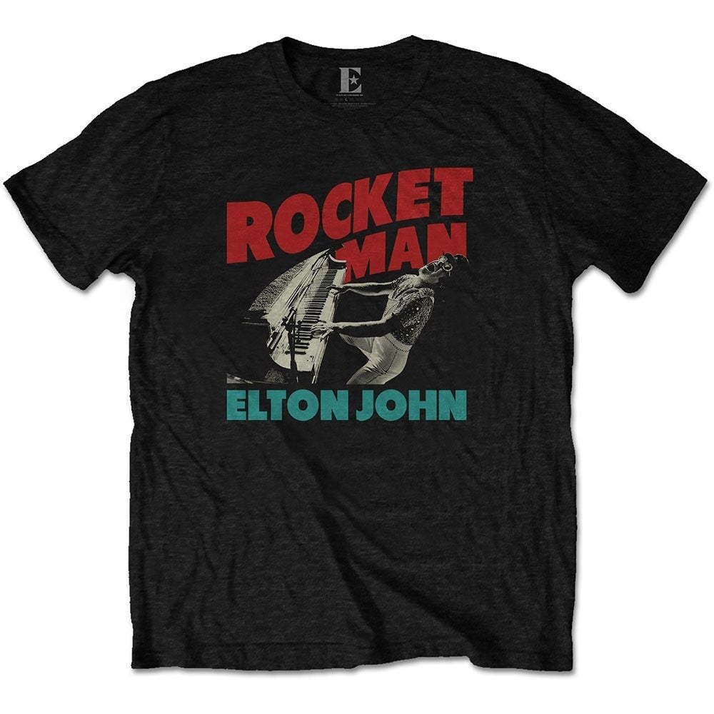 Elton John T-Shirt -Rocketman Piano -Unisex Official Licensed Design - Worldwide Shipping - Jelly Frog