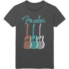 Fender T-Shirt - 3 Guitars Design - Unisex Official Licensed Design - Worldwide Shipping - Jelly Frog