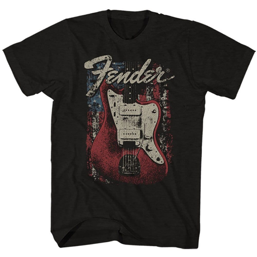 Fender T-Shirt - Distressed Guitar Design - Unisex Official Licensed Design - Worldwide Shipping - Jelly Frog