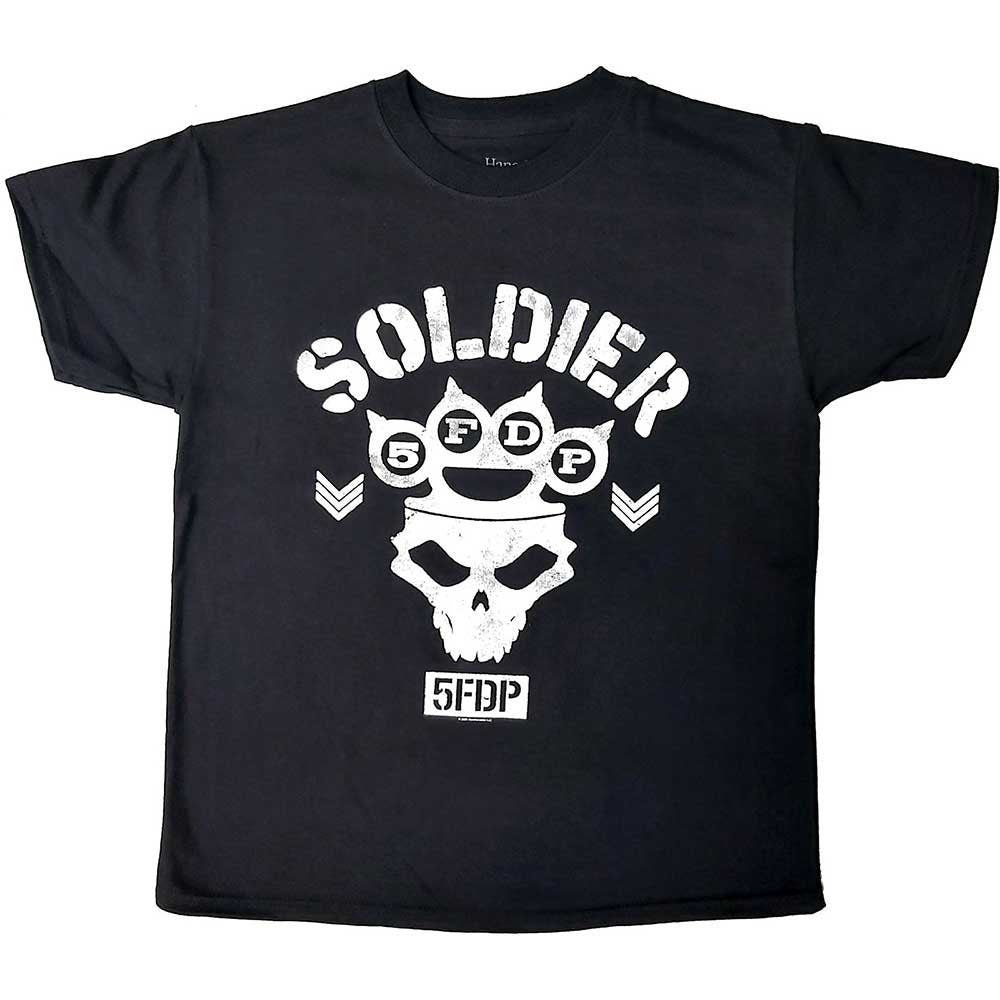 Five Finger Death Punch Kids T-Shirt - Soldier - Child's Official Licensed Design - Worldwide Shipping - Jelly Frog