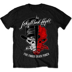 Five Finger Death Punch T-Shirt - Jekyll & Hyde - Unisex Official Licensed Design - Worldwide Shipping - Jelly Frog