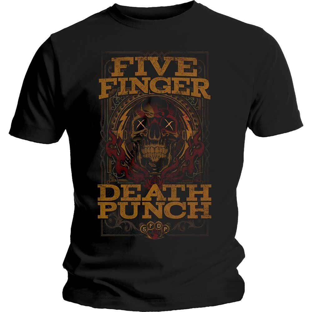 Five Finger Death Punch T-Shirt - Wanted - Unisex Official Licensed Design - Worldwide Shipping - Jelly Frog