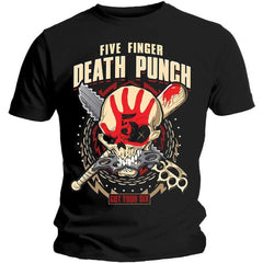 Five Finger Death Punch T-Shirt - Zombie Kill - Unisex Official Licensed Design - Worldwide Shipping - Jelly Frog