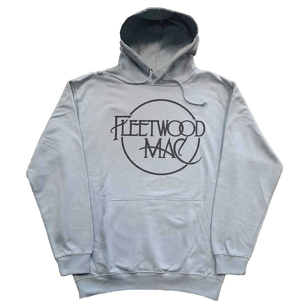 Fleetwood Mac Unisex Hoodie - Classic Logo - Light Blue Official Licensed Design - Worldwide Shipping - Jelly Frog