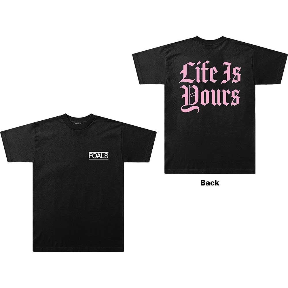 Foals T-Shirt - Life is Yours (Back Print) - Unisex Official Licensed Design - Worldwide Shipping - Jelly Frog