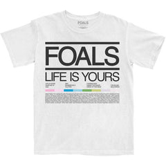 Foals T-Shirt - Life Is Yours Song List - Unisex Official Licensed Design - Worldwide Shipping - Jelly Frog