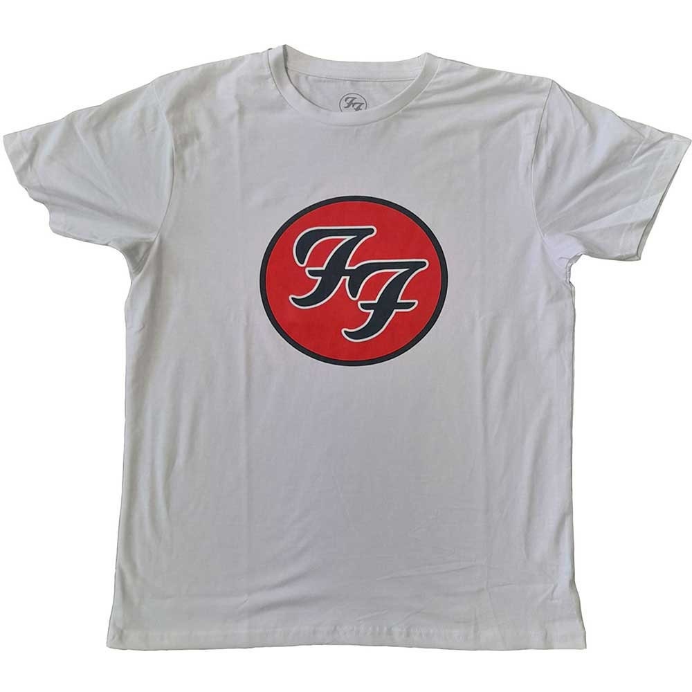Foo Fighters T-Shirt - FF Logo - White Unisex Official Licensed Design - Worldwide Shipping - Jelly Frog