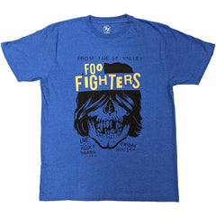 Foo Fighters T-Shirt - Roxy Flyer - Blue Unisex Official Licensed Design - Jelly Frog