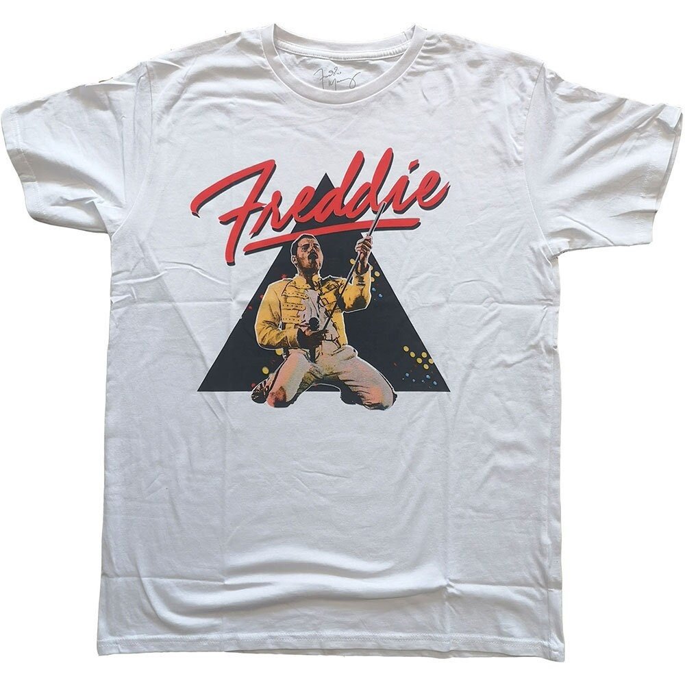 Freddie Mercury Adult T-Shirt - Triangle Design - Official Licensed Design - Worldwide Shipping - Jelly Frog