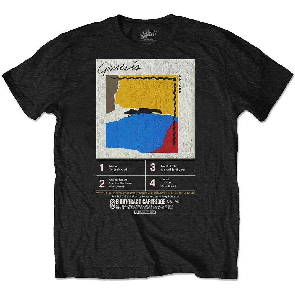 Genesis Adult T-Shirt - ABACAB 8-Track - Official Licensed Design - Worldwide Shipping - Jelly Frog