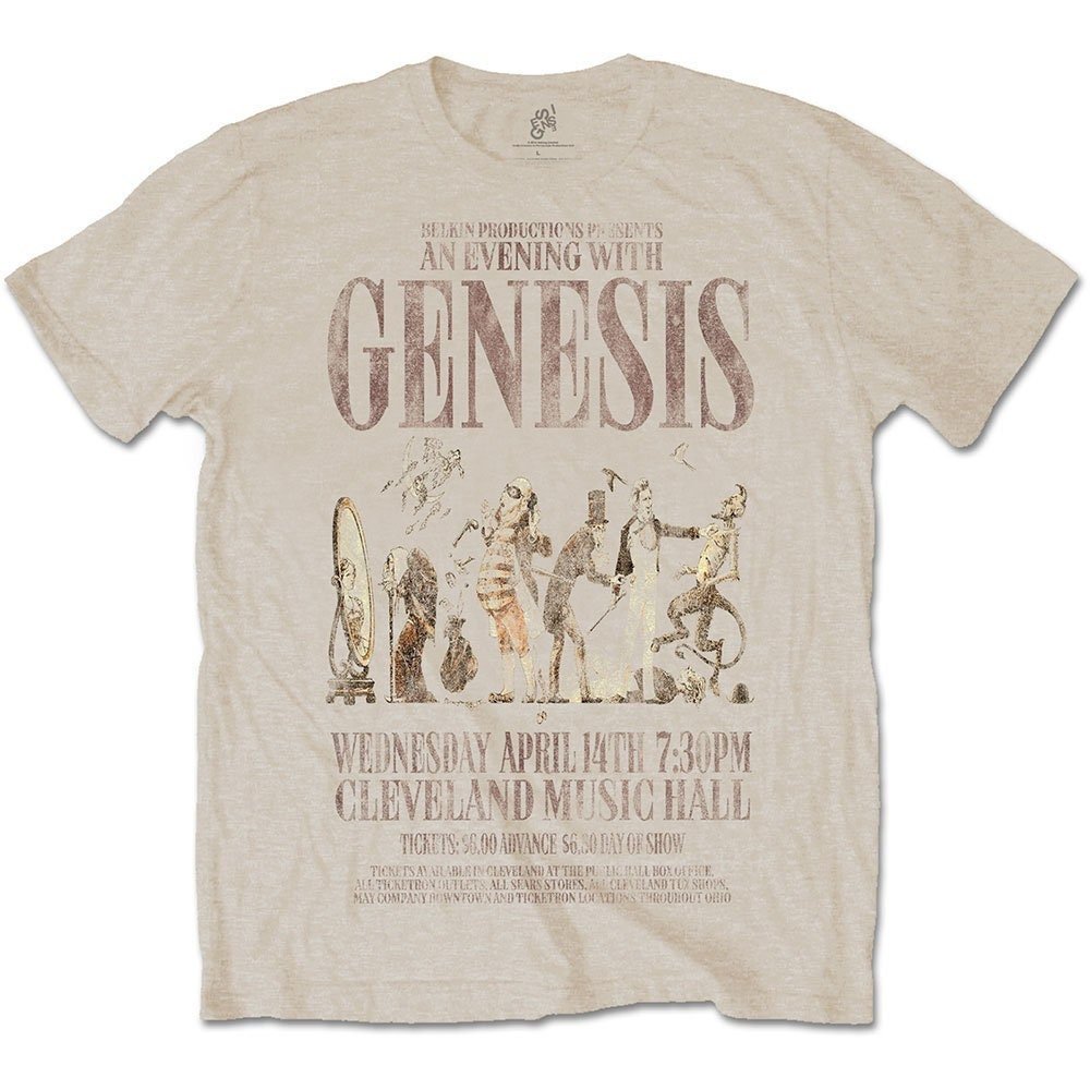 Genesis Adult T-Shirt - An Evening With - Official Licensed Design - Worldwide Shipping - Jelly Frog