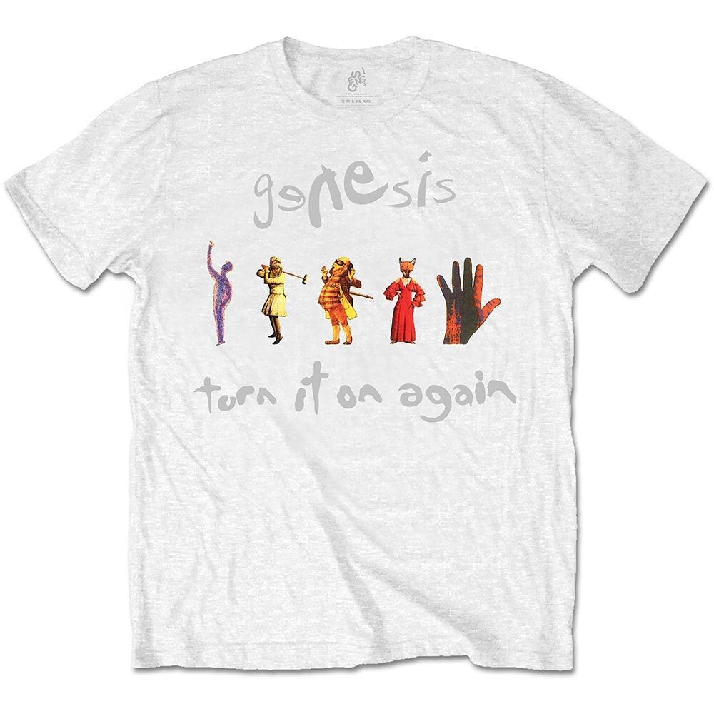 Genesis Adult T-Shirt - Turn it on Again - Official Licensed Design - Worldwide Shipping - Jelly Frog