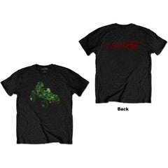 Gorillaz T-Shirt - Green Jeep (Back Print) - Black Unisex Official Licensed Design - Worldwide Shipping - Jelly Frog