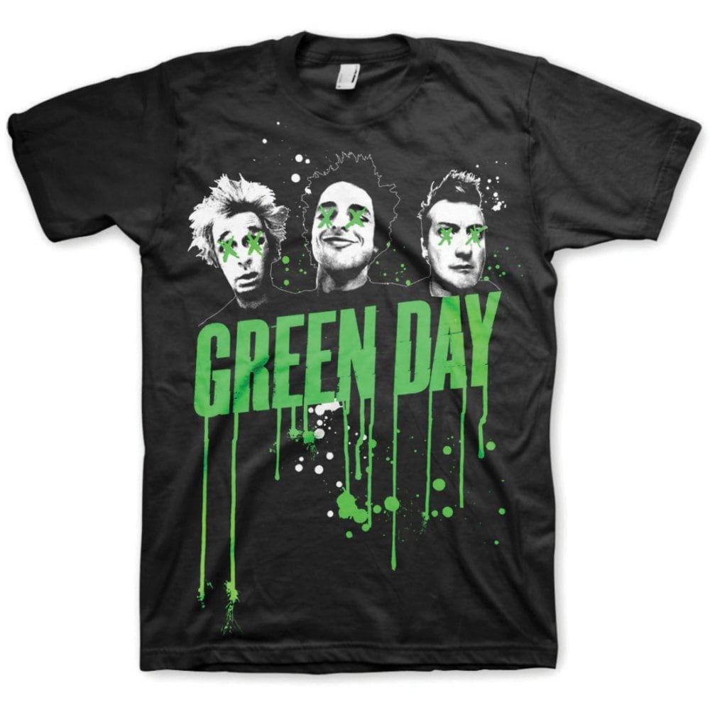 Green Day Adult T-Shirt - Drips - Official Licensed Design - Worldwide Shipping - Jelly Frog