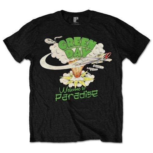 Green Day Adult T-Shirt - Welcome to Paradise - Official Licensed Design - Worldwide Shipping - Jelly Frog