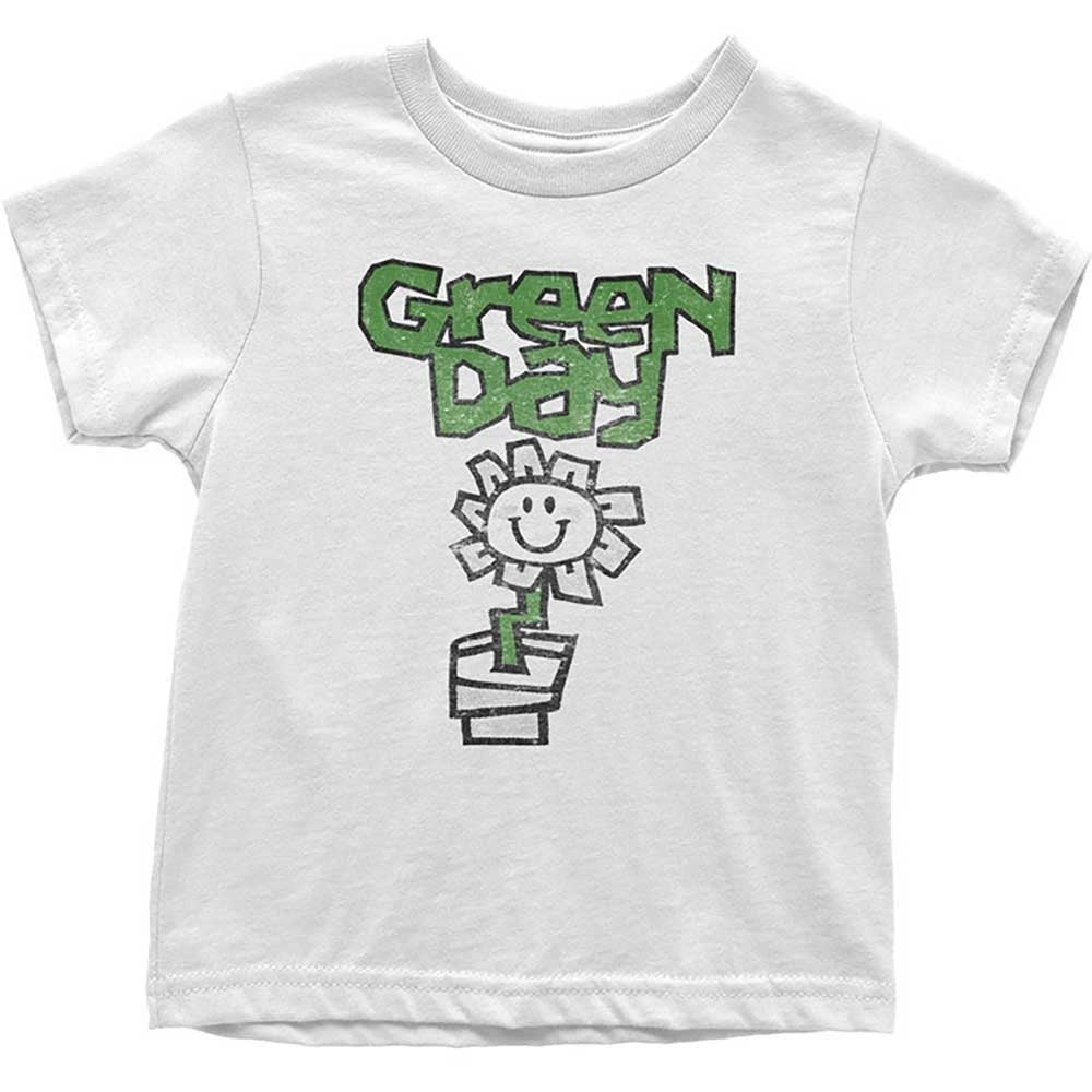 Green Day Kids T-Shirt - Flower Pot - Kids Official Licensed Design - Worldwide Shipping - Jelly Frog