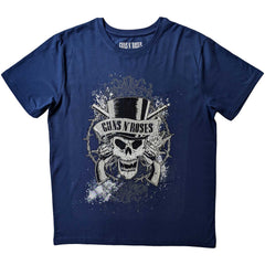 Guns N' Roses T-Shirt - Faded Skull Blue- Official Licensed Design - Jelly Frog
