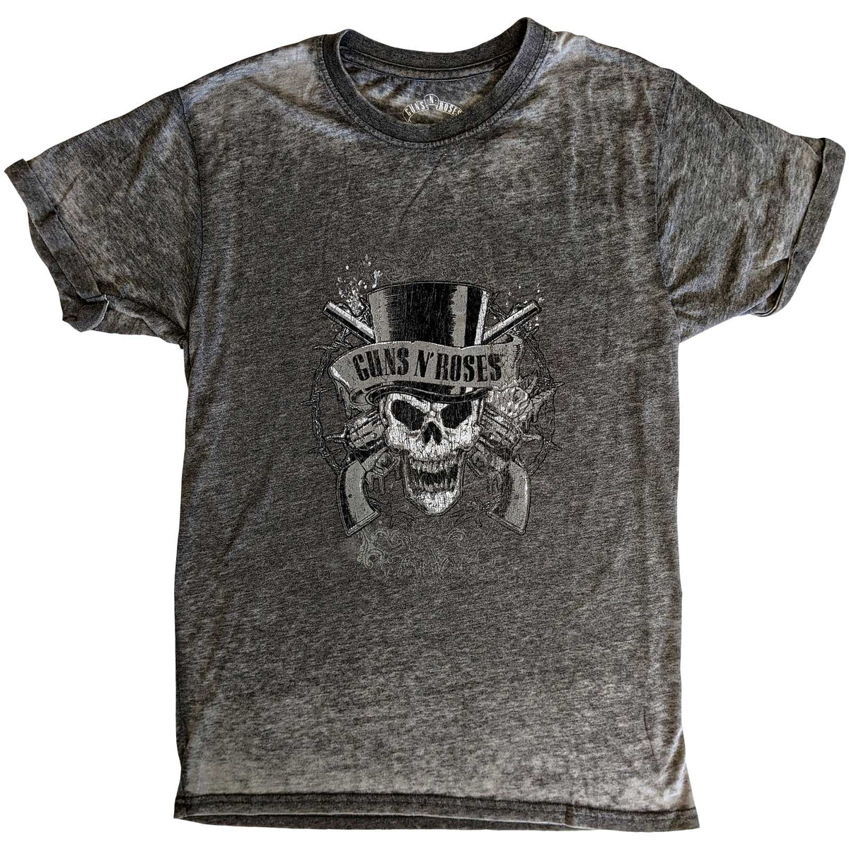 Guns N' Roses T-Shirt - Faded Skull Burnout- Official Licensed Design - Jelly Frog