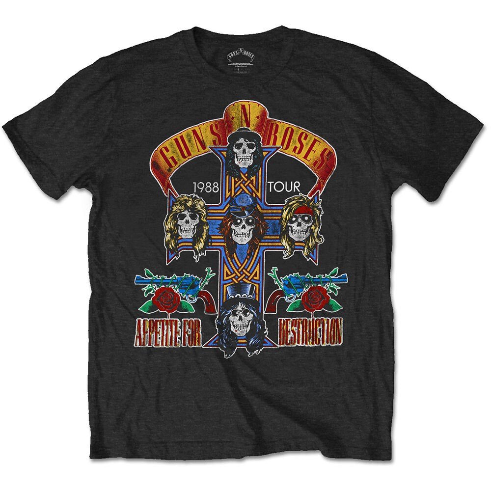 Guns N' Roses T-Shirt - NJ Summer Jam 1988 (Back Print) - Official Licensed Design - Worldwide Shipping - Jelly Frog