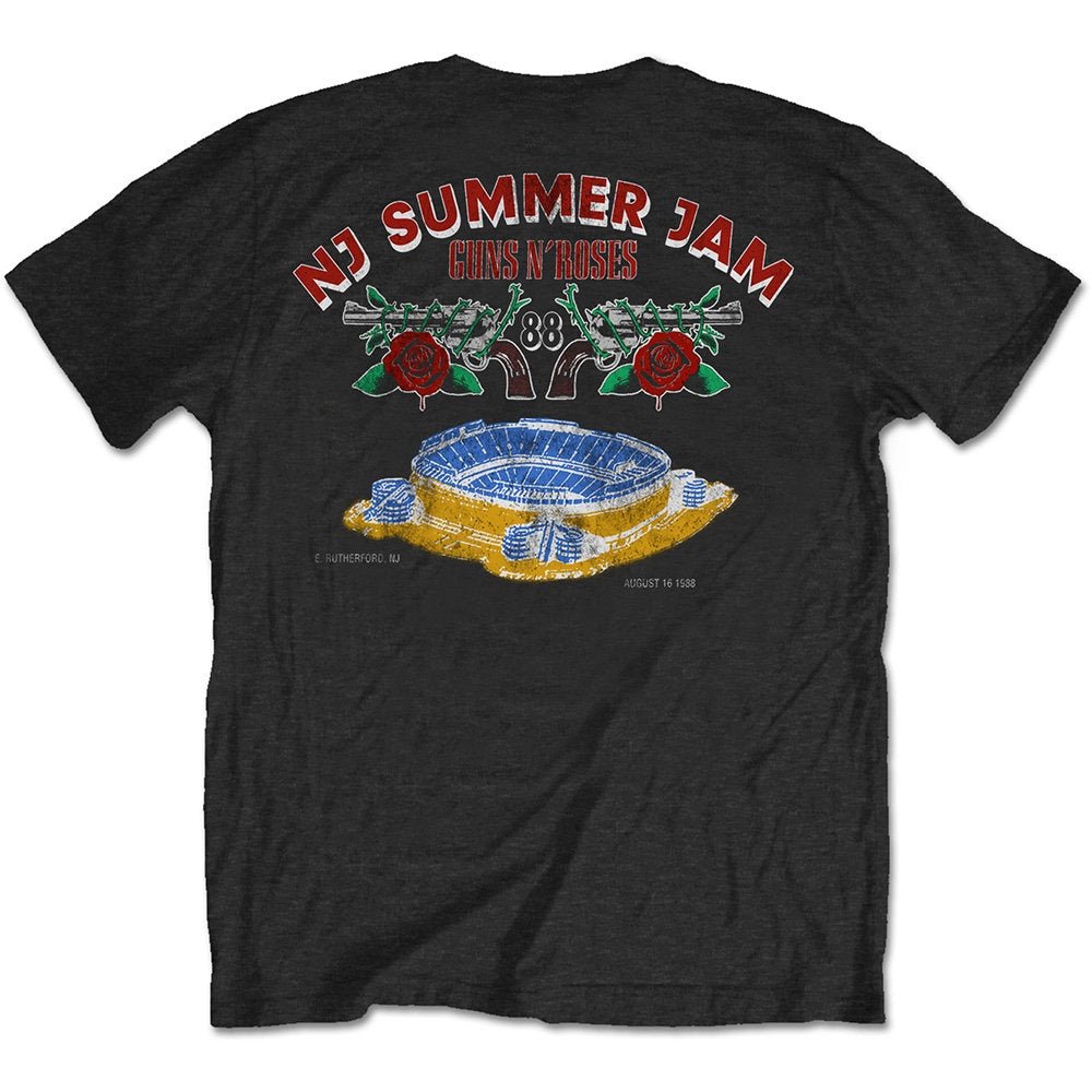 Guns N' Roses T-Shirt - NJ Summer Jam 1988 (Back Print) - Official Licensed Design - Worldwide Shipping - Jelly Frog