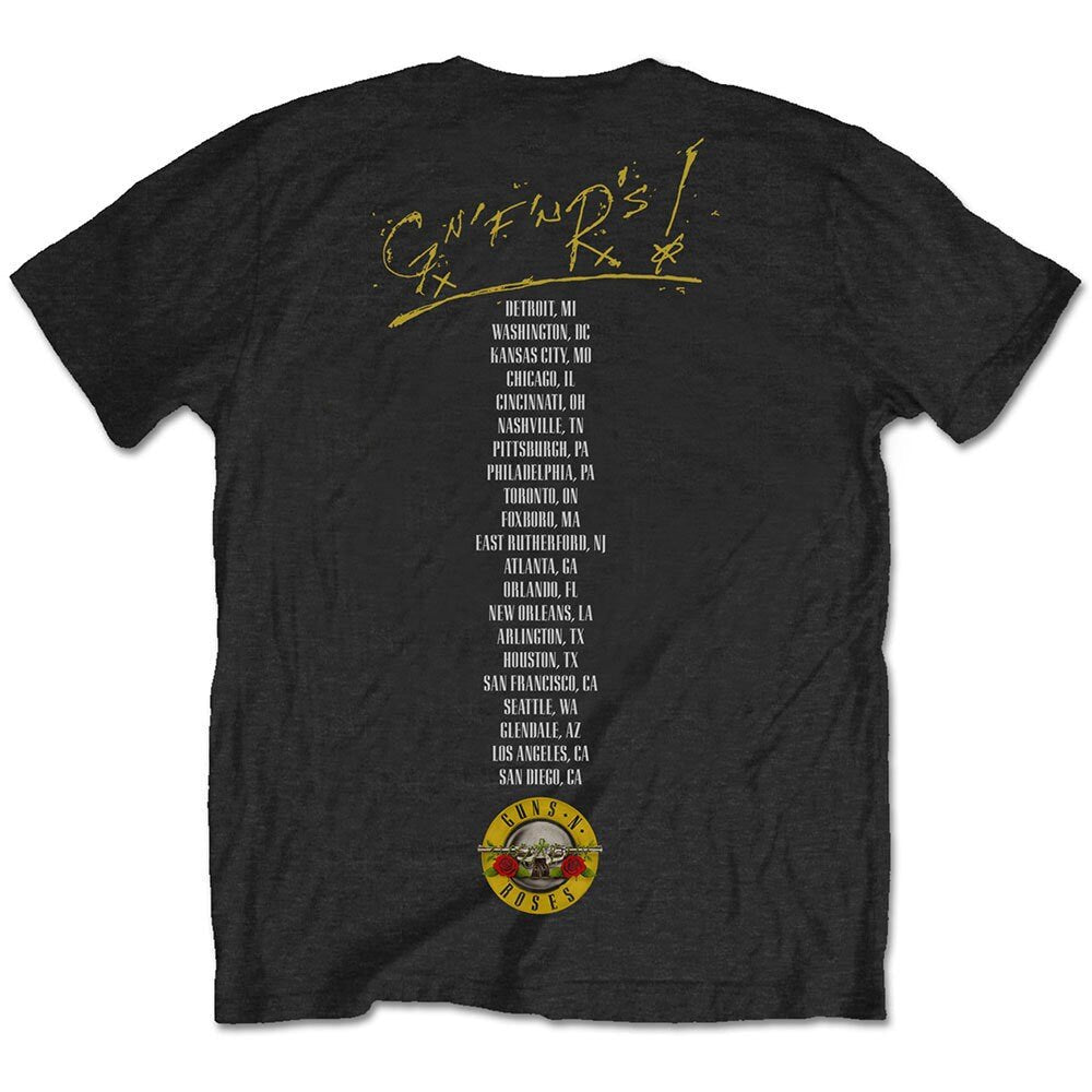 Guns N' Roses T-Shirt - Not in this Lifetime Tour (Back Print) - Official Licensed Design - Worldwide Shipping - Jelly Frog
